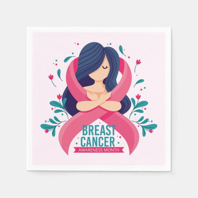 Breast Cancer Awareness Month Serviette (Vorderseite)