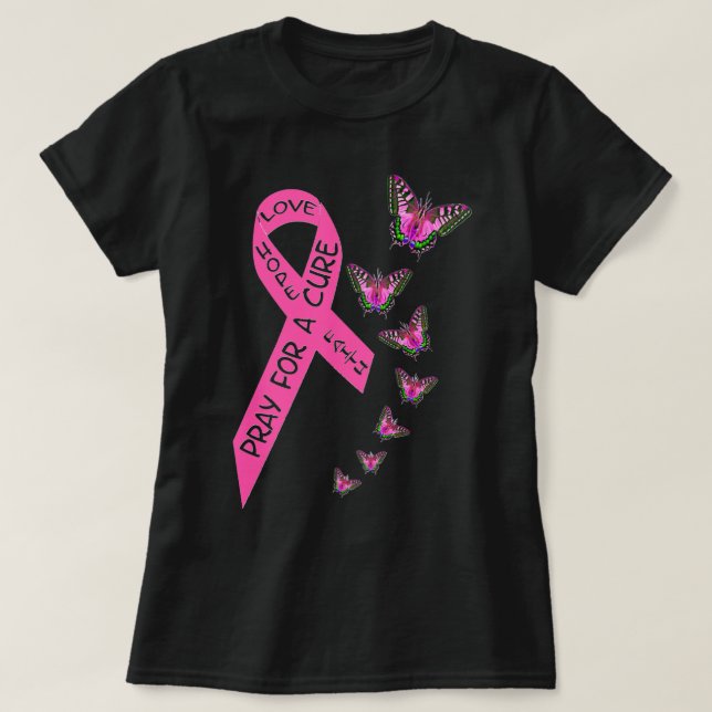 Breast Cancer Awareness Month Women Religious Butt T-Shirt (Design vorne)