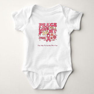 Breast Cancer Awareness / Paz Amor Lucha Baby Strampler