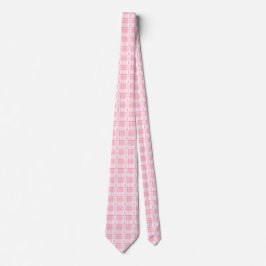 Breast Cancer Awareness Plaid Pink Ribbon Krawatte