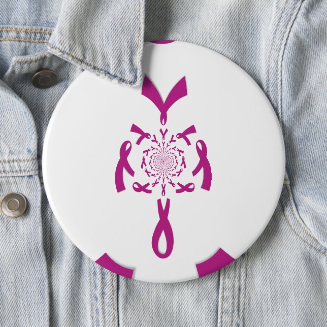 Breast Cancer Awareness ribbon Button (Beispiel)