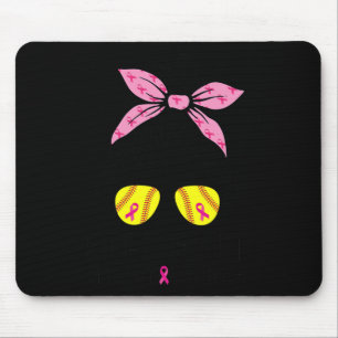 Breast Cancer Awareness Softball Mama Women Mousepad