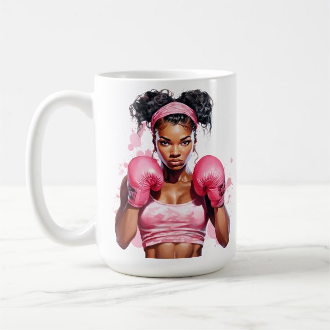 BREAST CANCER-BEWUSSTSEIN UND UNTERSTÜTZUNG KAFFEETASSE (Links)