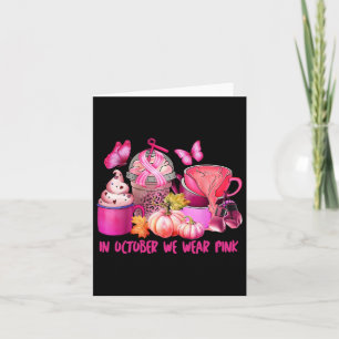 Breast Cancer Cup Kaffee im Oktober tragen wir Pin Karte