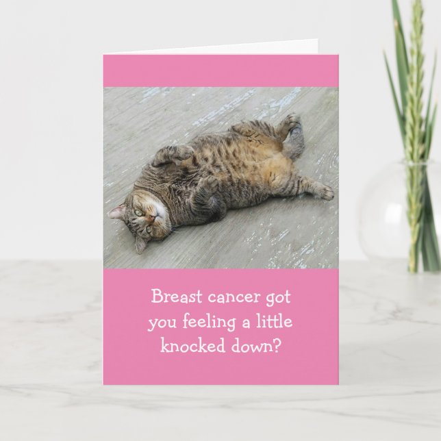 Breast Cancer Fight Like A Tiger Support  Karte (Vorderseite)