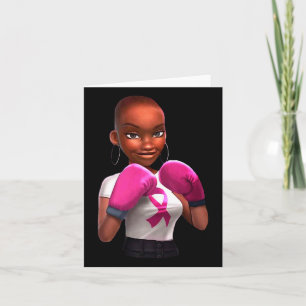 Breast Cancer Girl Boxing Krieger Brustkrebs Wo Karte