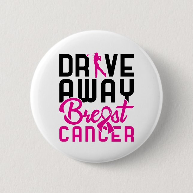 Breast Cancer Golfspielen Golf Golfer entfernen Button (Vorderseite)