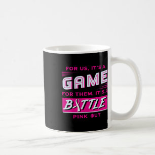 Breast Cancer Softball Ball Pink Ribbon Mammog Kaffeetasse