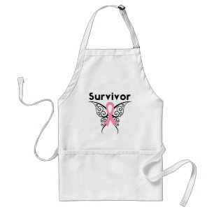 Breast Cancer Survivor Tribal Butterfly Schürze