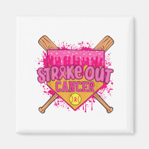 Breast Cancer Warrior Softball Tropfen Hom ausschl Magnet