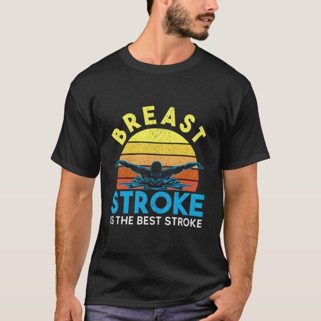Breast Stroke Swimmer By Awesome Swim T-Shirt (Vorderseite)