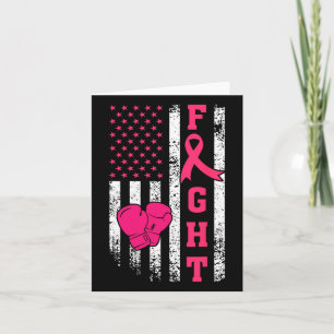 Breast Survivor American Flag Breast Cancer Awaren Karte
