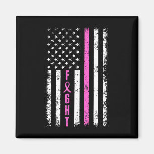 Breast Survivor American Flag Breast Cancer Awaren Magnet
