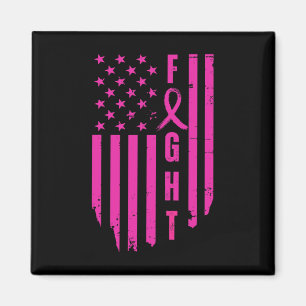 Breast Survivor American Flag Breast Cancer Awaren Magnet