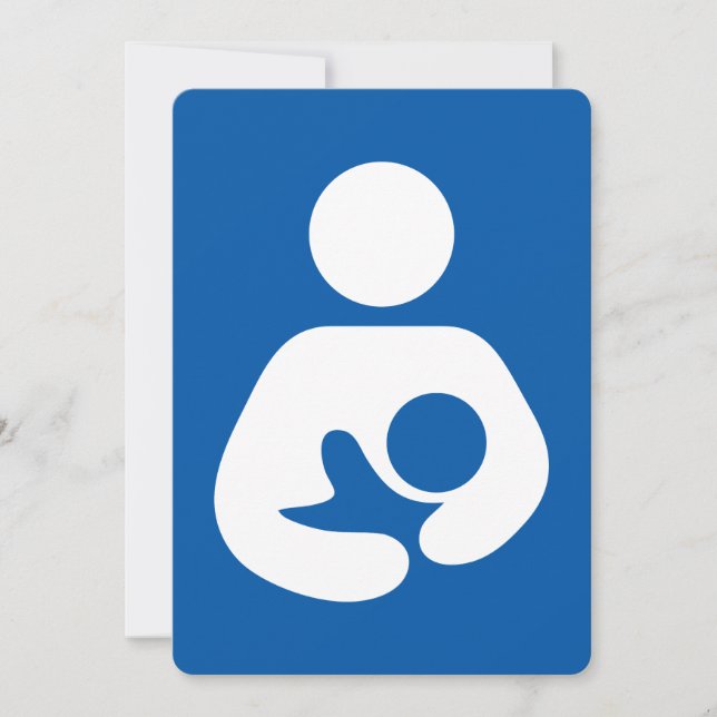 Breastfeeding / Nursing Icon Einladung (Vorderseite)