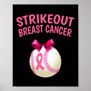 Breastkrebs ausschließen - Baseball Pink Poster