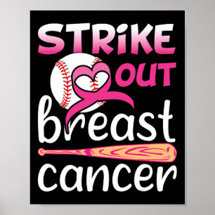 Breastkrebs-Bewusstsein ausschließen Baseball-Soft Poster