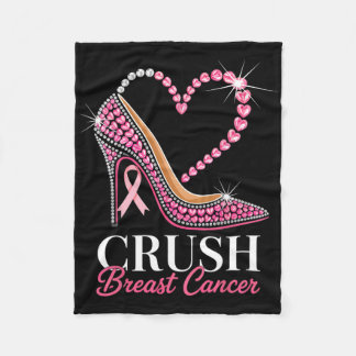 Breastkrebs-Bewusstsein Pink Ribbon High Hee Fleecedecke