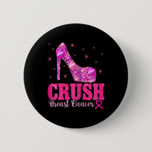 Breastkrebs-Bewusstsein - Rosa Heels Button