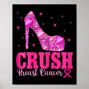 Breastkrebs-Bewusstsein - Rosa Heels Poster