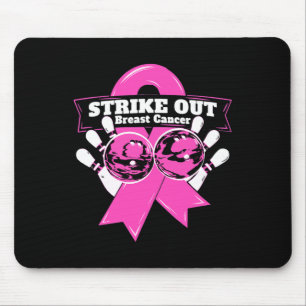 Breastkrebs-Bewusstseinsbildung für Bowling bekämp Mousepad