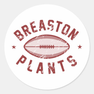 Breaston Pflanzen-Fantasie-Fußball Runder Aufkleber