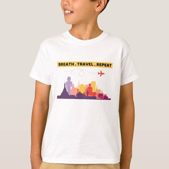 BREATH REPEAT: Thailand Berühmte Sehenswürdigkeit  T-Shirt (Vorderseite)