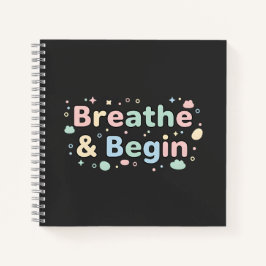Breathe & Begin Pastel Notebook Notizbuch