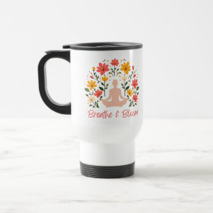 Breathe & Bloom Meditation Voyage Café Mug