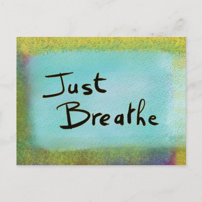 Breathe Blue Postkarte (Vorderseite)