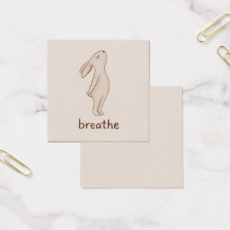 Breathe Bunny Mini Affirmation Card