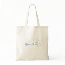Breathe Butterfly Cute Tote Bag 