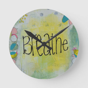 Breathe clock runde wanduhr