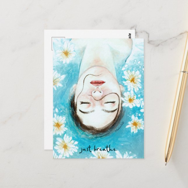 Breathe-DNM-Postkarten Postkarte (Vorderseite/Rückseite Beispiel)