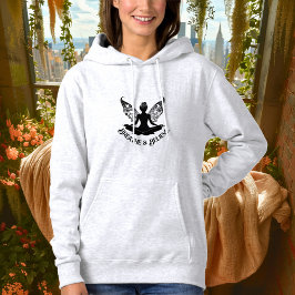 Breathe & Glaube - Yoga-Design von Black Fairy Hoodie