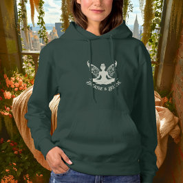 Breathe & Glauve - Ivory Fairy Yoga Design Hoodie