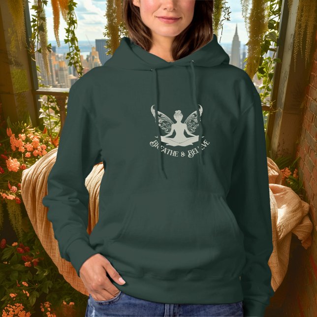 Breathe & Glauve - Ivory Fairy Yoga Design Hoodie (Von Creator hochgeladen)
