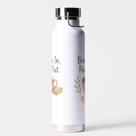 Breathe In, Peace Out Water Bottle Trinkflasche