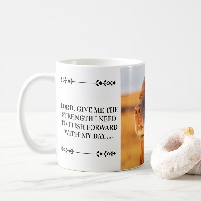 Breathe, Just Breathe Dog Mug (Avec donut)