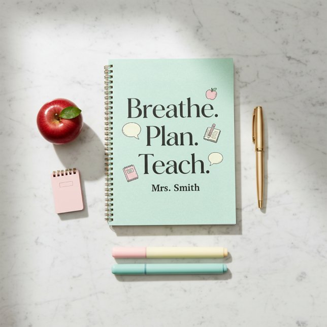 Breathe. Plan. Teach. Teacher Personalized  Planer (Von Creator hochgeladen)