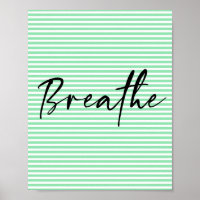 Breathe Scripture Badezimmer Wand Kunstposter