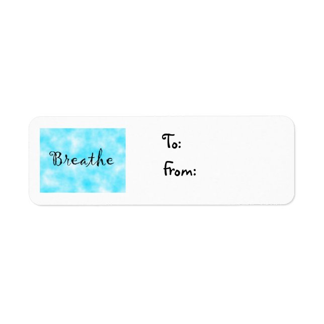 Breathe-Weihnachtslabel (Vorne)