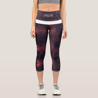"BREATHE" Yoga Pants Capri Leggings