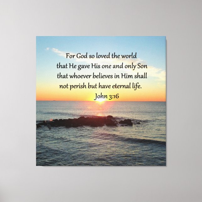 BREATHTAKING JOHN 3:16 SONNE LEINWANDDRUCK (Vorderseite)