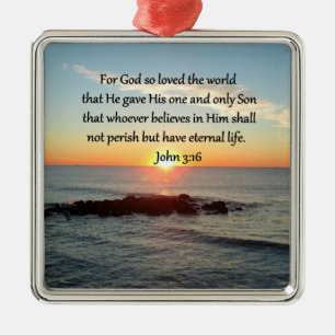BREATHTAKING JOHN 3:16 SONNE ORNAMENT AUS METALL
