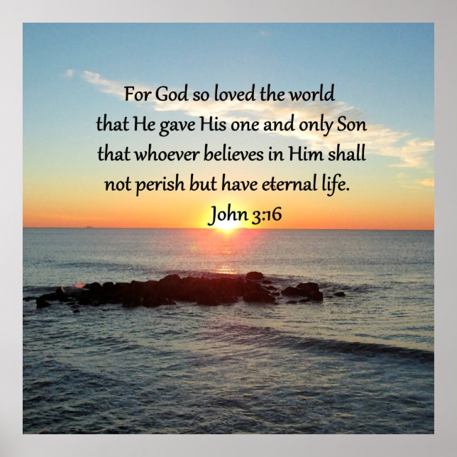 BREATHTAKING JOHN 3:16 SONNE POSTER (Vorne)
