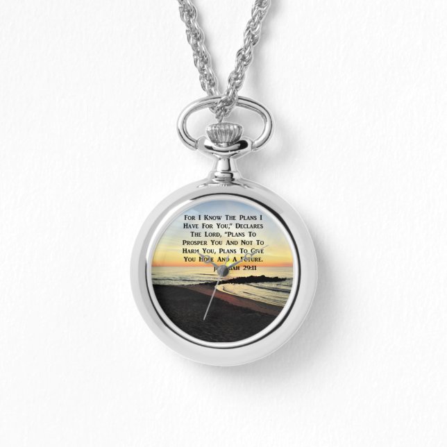 BREATHTAKING SUNRISE JEREMIAH 29:11 FOTO ARMBANDUHR (Vorderseite)