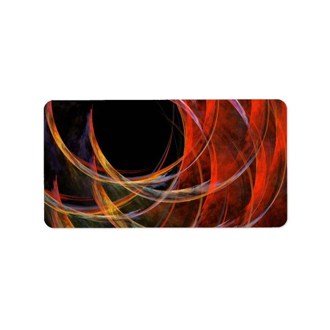 Brechen der Abstrakten Kunst des Kreises Adressaufkleber (Vorne)