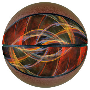Brechen der Abstrakten Kunst des Kreises Basketball