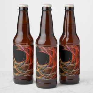 Brechen der Abstrakten Kunst des Kreises Bierflaschenetikett